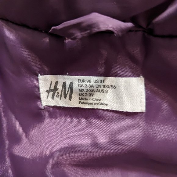 H&M toddler Padded Hooded Jacket - Picture 7 of 7